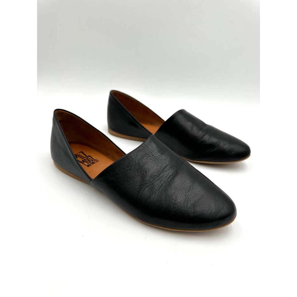 Miz Mooz Kimmy Black Leather Women's Flat Size EU 38